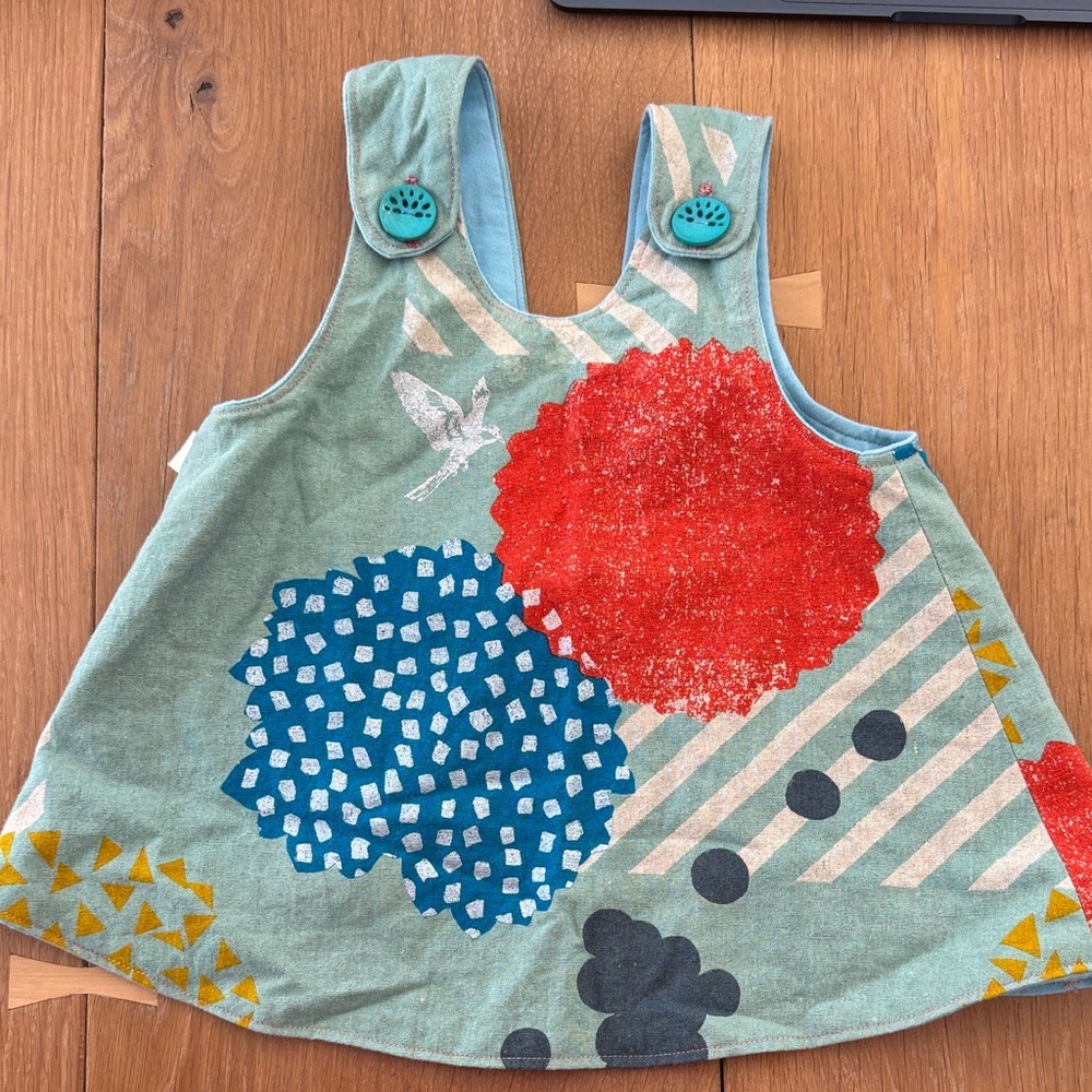 Handmade Apron Dress for 0-12 months